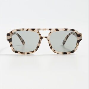 Aire sunglasses- Tortoise Square Oversized Sunglasses
